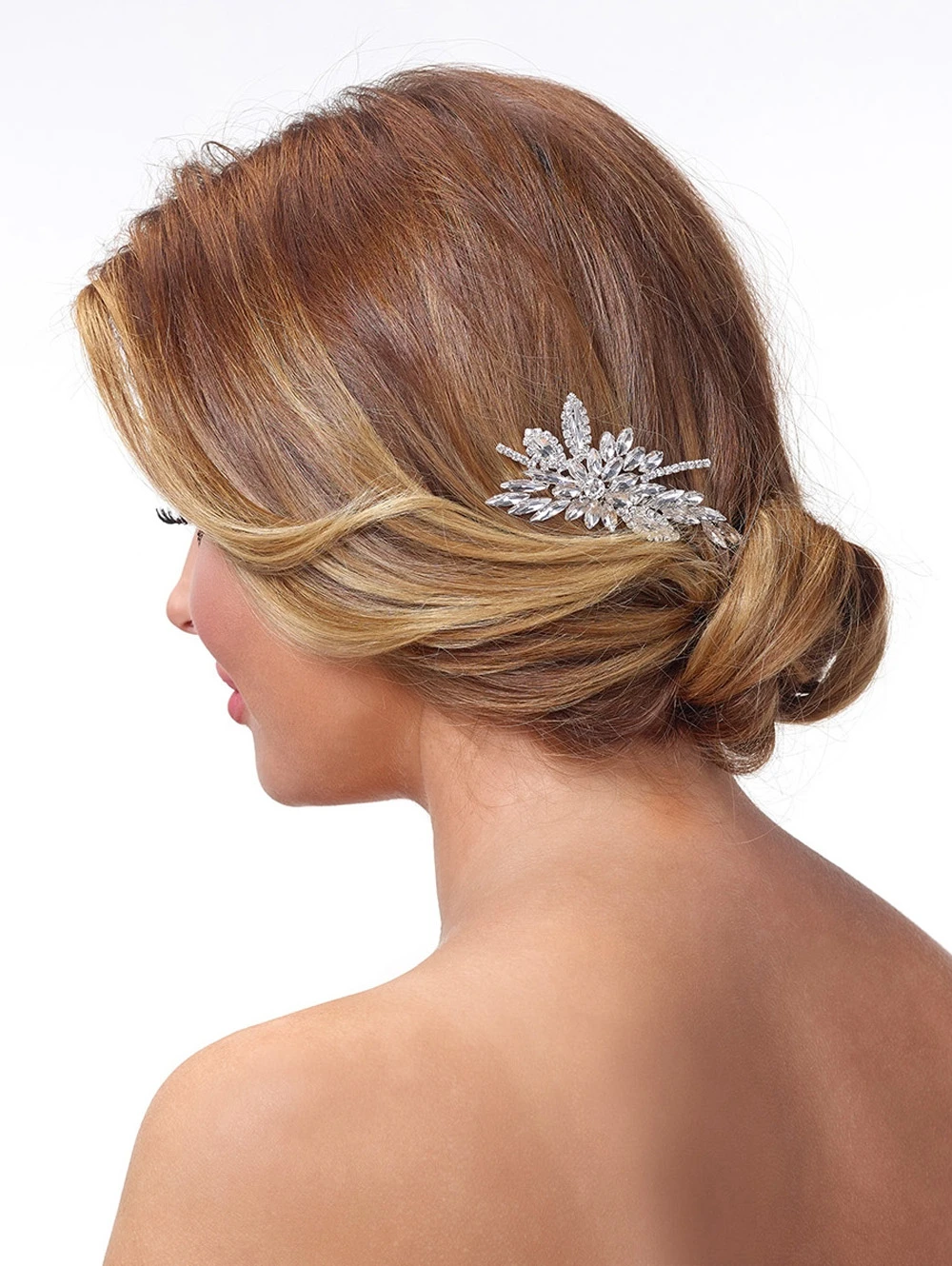 Poirier Haar Corsage Met Strass Op Kam BB1577 3 Poirier Haar Corsage Met Strass Op Kam BB1577