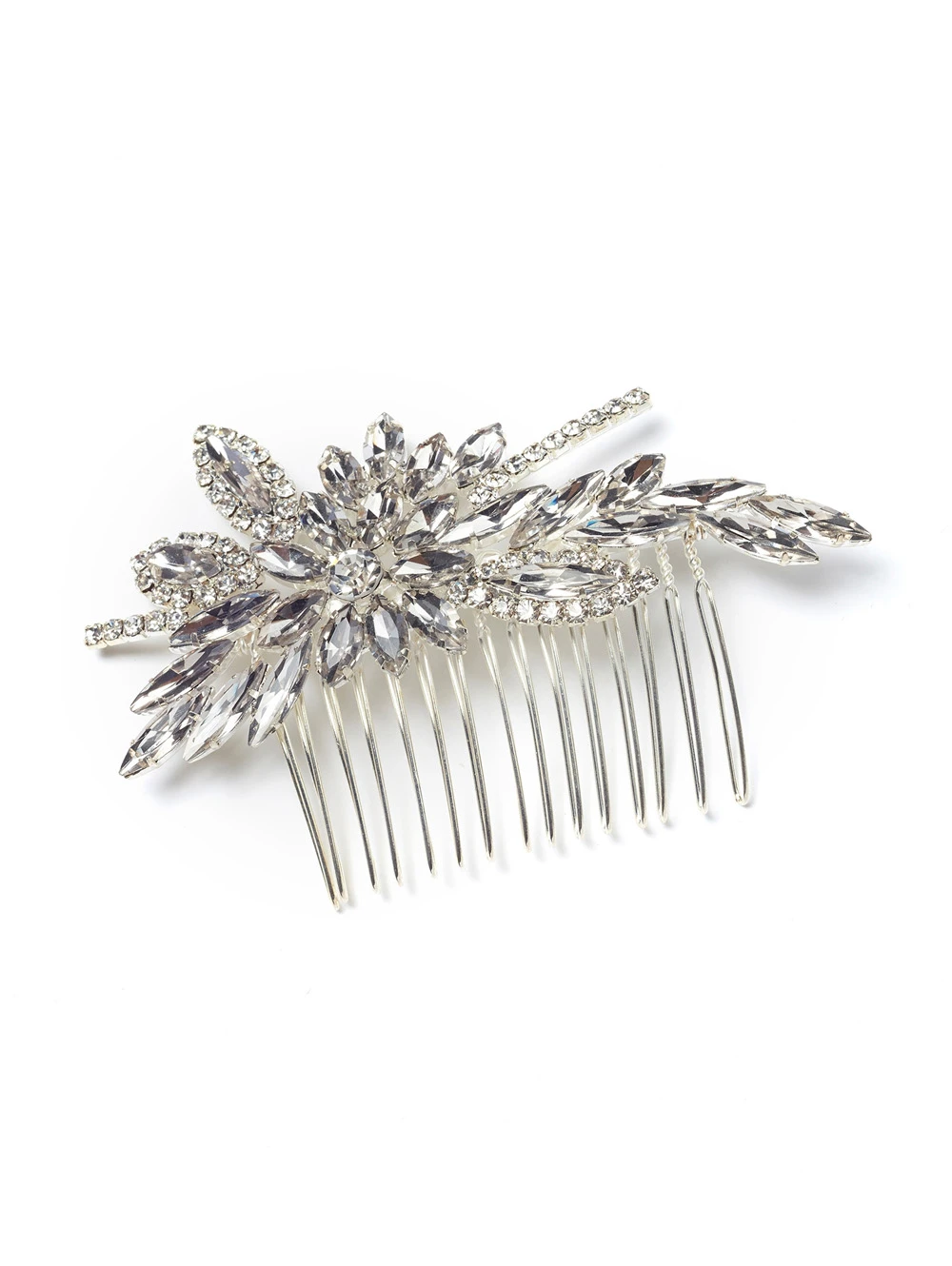 Poirier Haar Corsage Met Strass Op Kam BB1577 4 Poirier Haar Corsage Met Strass Op Kam BB1577 - Afbeelding 2