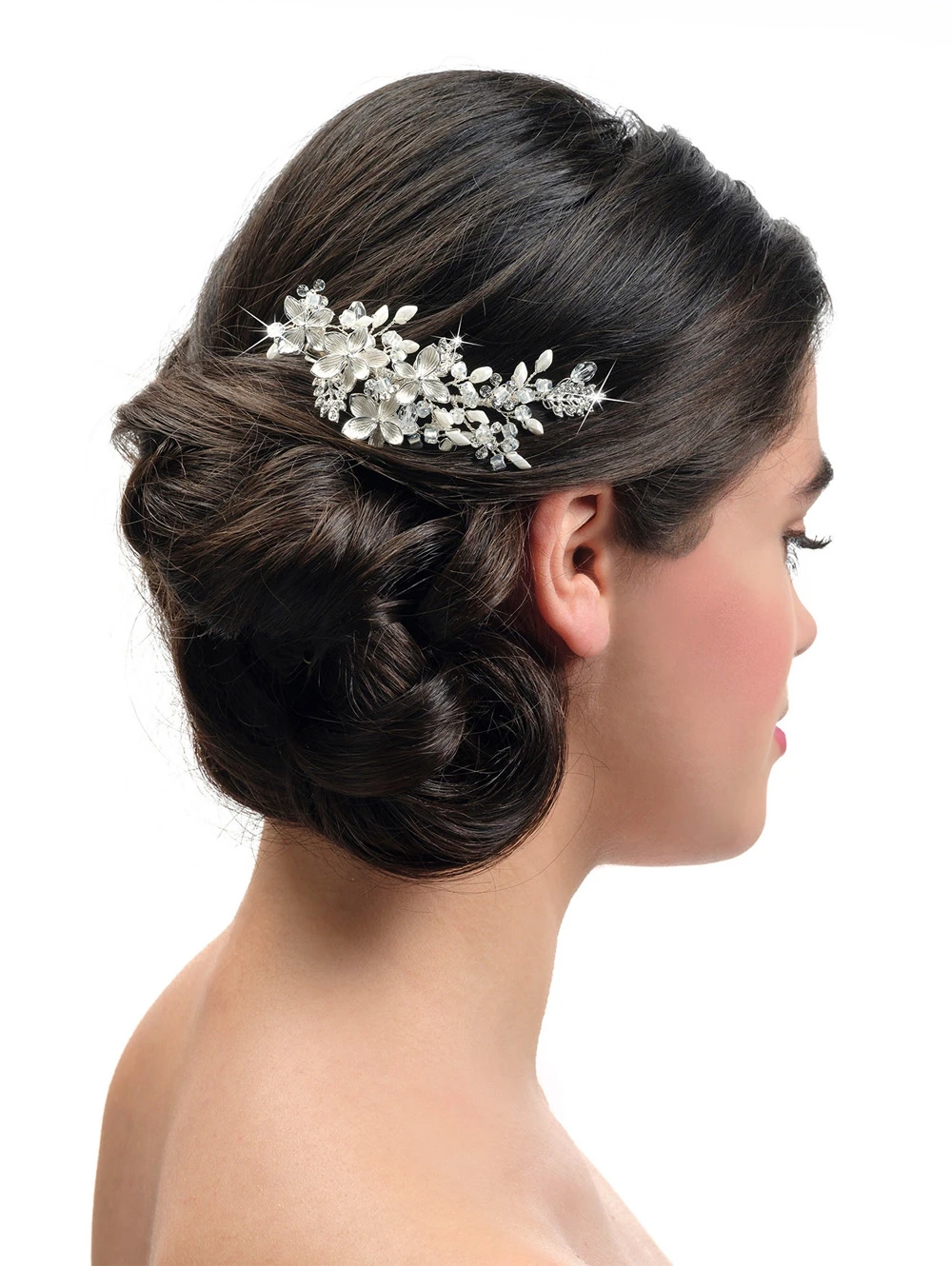 Poirier Haar Juweel Met Bloemetjes En Blaadjes Zilver Of Goud BB 432 3 Poirier Haar Juweel Met Bloemetjes En Blaadjes Zilver Of Goud BB 432