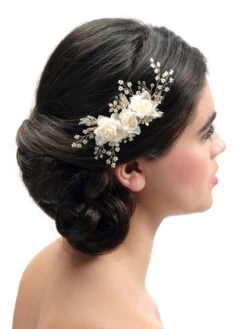 Poirier Haaraccessoire Met Stoffen Bloemetjes BB-441