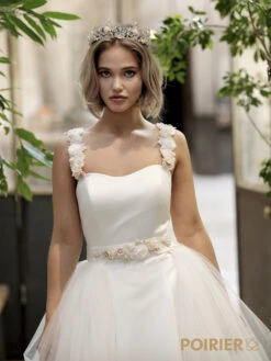 Poirier Afneembare Tulle Rok Met Satijnen Riem S-303