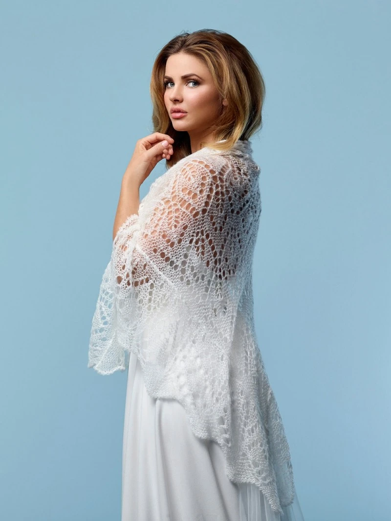 Poirier Stola Mohair Ivoor Blush S 163 6 Poirier Stola Mohair Ivoor Blush S 163 - Afbeelding 4