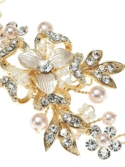 Poirier Haar Juweel Met Bloemetjes En Blaadjes Zilver Of Goud BB 631 9 Poirier Haar Juweel Met Bloemetjes En Blaadjes Zilver Of Goud BB 631 -Poirier Winkel bb 631 close up gold