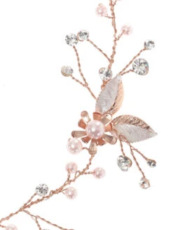 Poirier Haarsieraad Met Parels En Strass BB 8578 -Poirier Winkel bb 8578 pink close up