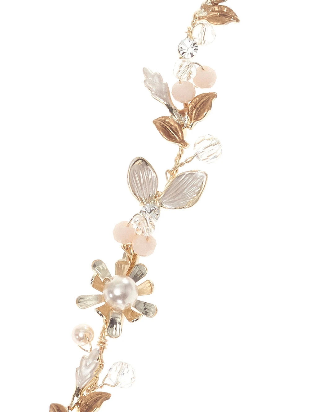 Poirier Haarsieraad Met Parels Kristallen Strass En Bloemetjes BB 8581 4 Poirier Haarsieraad Met Parels Kristallen Strass En Bloemetjes BB 8581 - Afbeelding 2