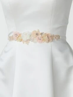 Poirier Multi Colour Ceintuur Riem Trouwjurk C-1327 -Poirier Winkel c 1327 detail belt