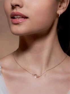 Poirier JS-001 Bruidssieraden Set Élodie Rosé