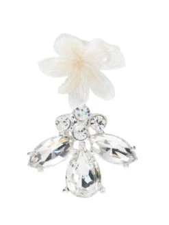 Poirier NC-1345 Oorbellen Ivoor/Zilver -Poirier Winkel nc 1345 224 nc 1345 224 03