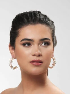 Poirier NC-1350 Oorbellen Roze/Goud