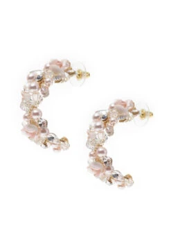 Poirier NC-1350 Oorbellen Roze/Goud -Poirier Winkel nc 1350 600 nc 1350 600 03