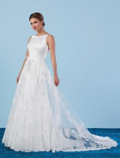 Poirier Bruidsoverrok Met Kant S301-200