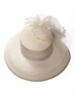 Poirier HT-102 Polkadot Hoed Ivoor -Poirier Winkel poirier ht 102 hat 4