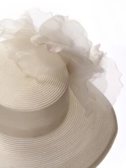 Poirier HT-102 Polkadot Hoed Ivoor -Poirier Winkel poirier ht 102 hat 6