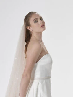 Poirier S47-300-1-Blush Sluier -Poirier Winkel poirier s47 300 1 blush veil 3