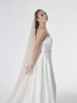 Poirier S47-300-1-Blush Sluier -Poirier Winkel poirier s47 300 1 blush veil 4
