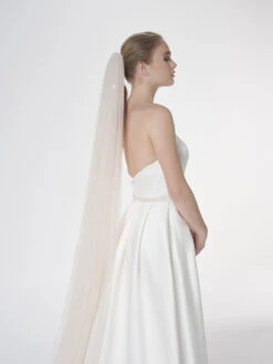 Poirier S47-300-1-Blush Sluier -Poirier Winkel poirier s47 300 1 blush veil 5