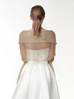 Poirier S142 Sjaal Goud -Poirier Winkel s142 030 s142 030 07