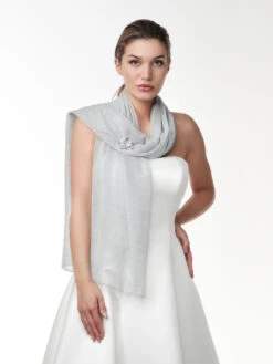 Poirier S143 Sjaal Zilver
