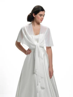 Ronde Stola Van Crêpe Georgette S153 Poirier