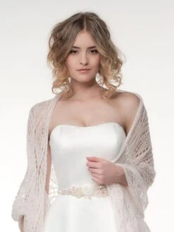 Poirier Stola Mohair Ivoor Blush S 164