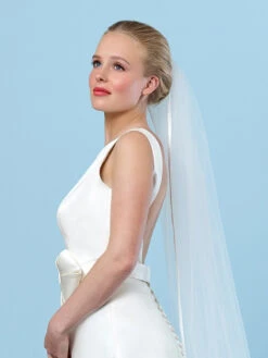 Sluier Met Satijnen Bies S20-210/1/SOFT | Poirier