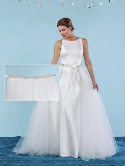 Poirier Afneembare Tule Overrok Met Strass S304 -Poirier Winkel s304 150 002 s304 150 002 01